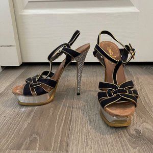 YSL Saint Laurent Tribute sandals sz 38.5